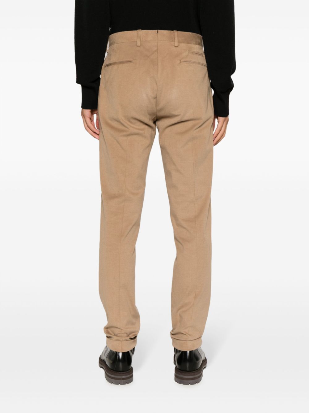Briglia Women's High-Waisted Beige Trousers - Comfortable Office Pants for Work & Business Casual Wear