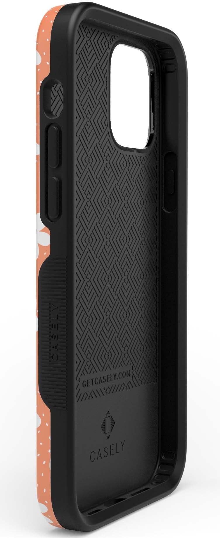 Casely iPhone 11 Pro Case - Floral Design Protective Cover with Burnt Orange Flowers | Slim Fit Shockproof Phone Cover for Women & Girls | Perfect for Everyday Use, Work & Travel