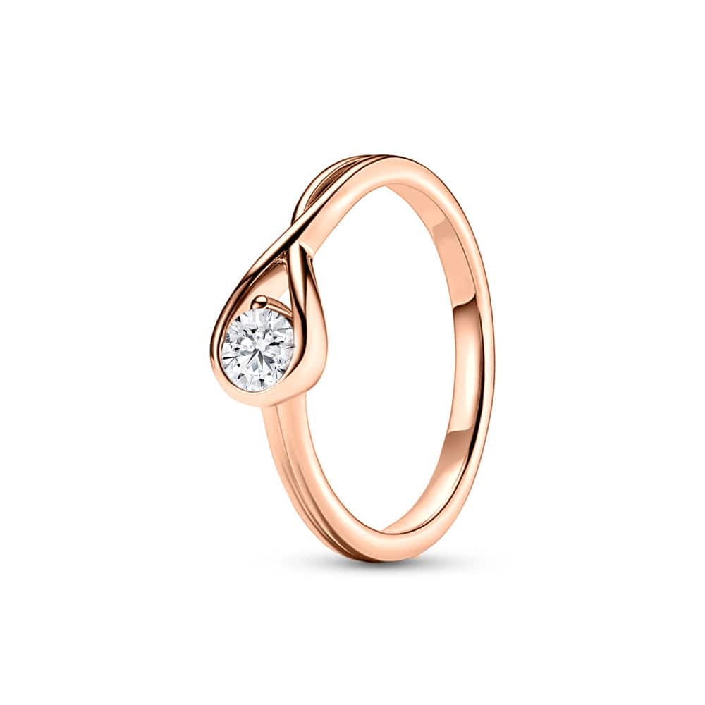 Lab Grown Diamond Promise Ring - 1 Carat Round Cut Solitaire Engagement Ring for Women, 14K White Gold, Ethical & Conflict-Free (Perfect for Proposals, Anniversaries, Valentine's Day Gifts)