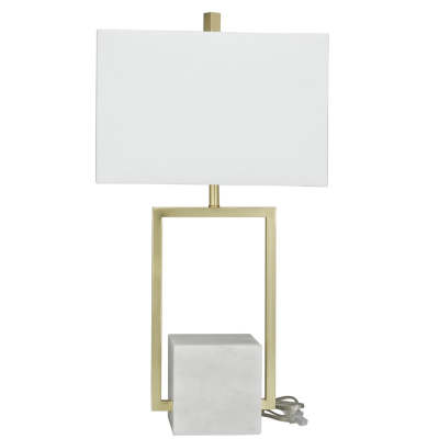 A Tale of Light and Elegance: The Gold Marble Table Lamp