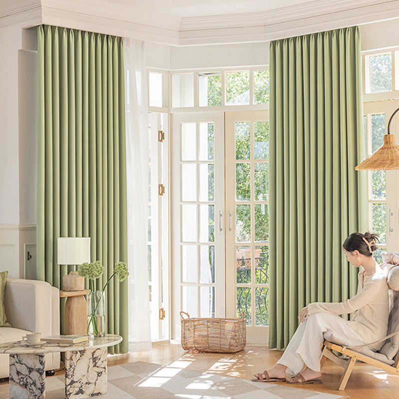Viviana Chenille Blackout Thermal Custom Curtains for Bedroom & Living Room - Energy Efficient Light Blocking Window Treatments