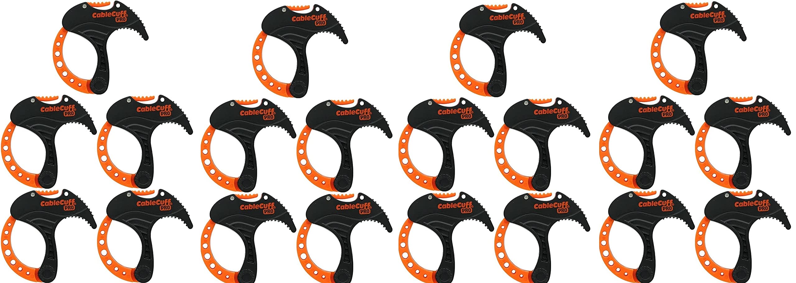 **Cable Cuff PRO (5 Pack) - Adjustable & Reusable Cable Organizer for Extension Cords, Electronics, Home & Office Use - 1 Inch Diameter, Small Size - Perfect for Wire Management**