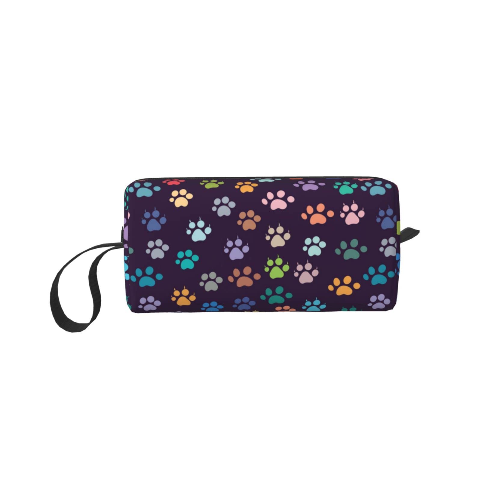 Waterproof Small Makeup Bag for Women - Cute Dog Paws Design | Travel & Purse Organizer