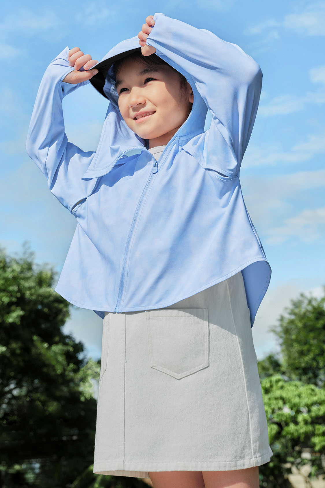 SoftCare Kids UPF50+ Cooling Sun Protection Jacket - Lightweight UV Protective Swim Cover Up for Beach, Pool & Outdoor Activities