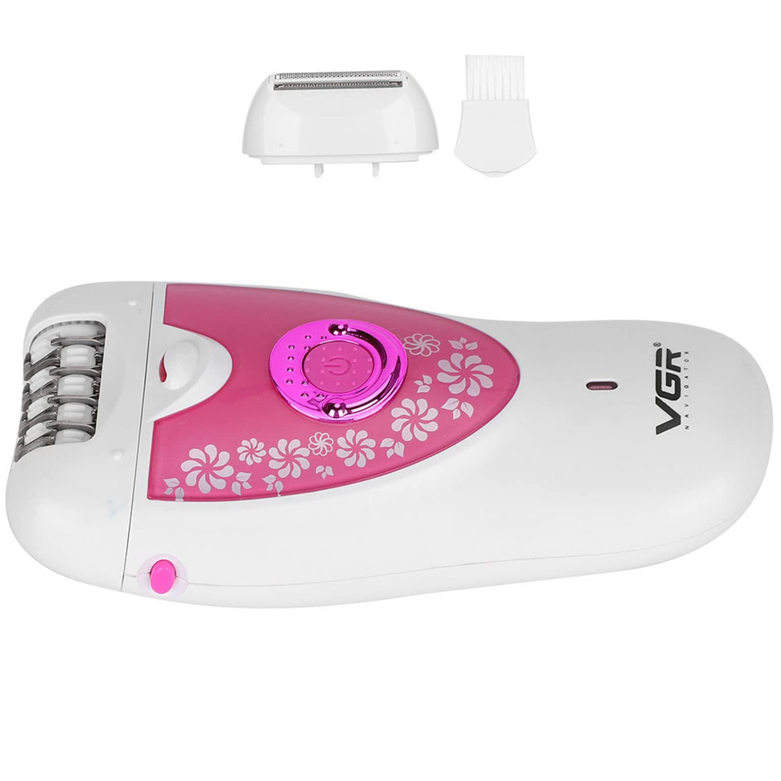Painless Electric Hair Removal Device for Women & Men - Portable Rechargeable Epilator with Stainless Steel Blades for Legs, Arms & Body - Smooth Skin at Home or Travel