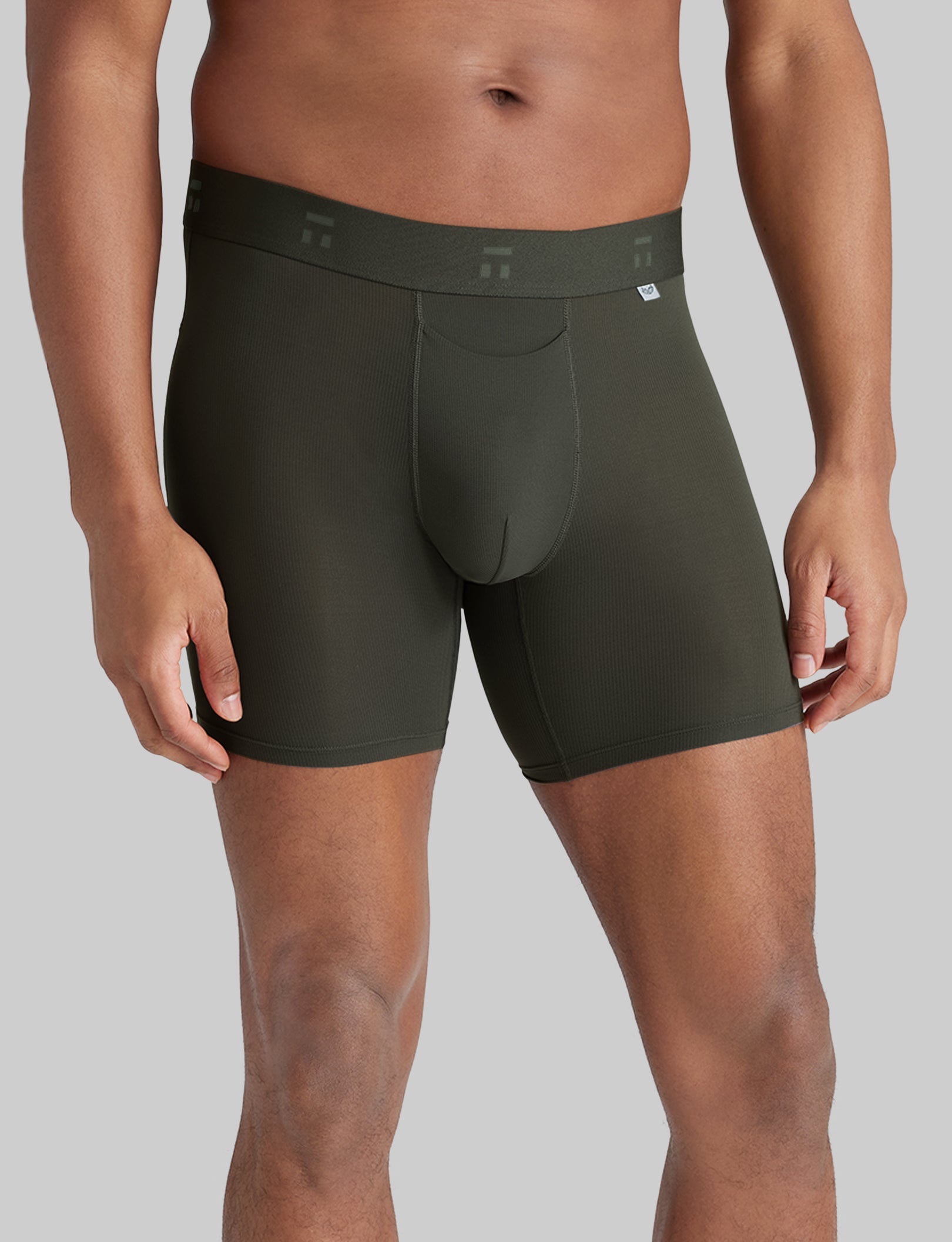 Breathable Air Mid-Length Boxer Briefs - 6 Pack for Men | Comfortable & Moisture-Wicking Underwear for Workout, Travel & Daily Wear