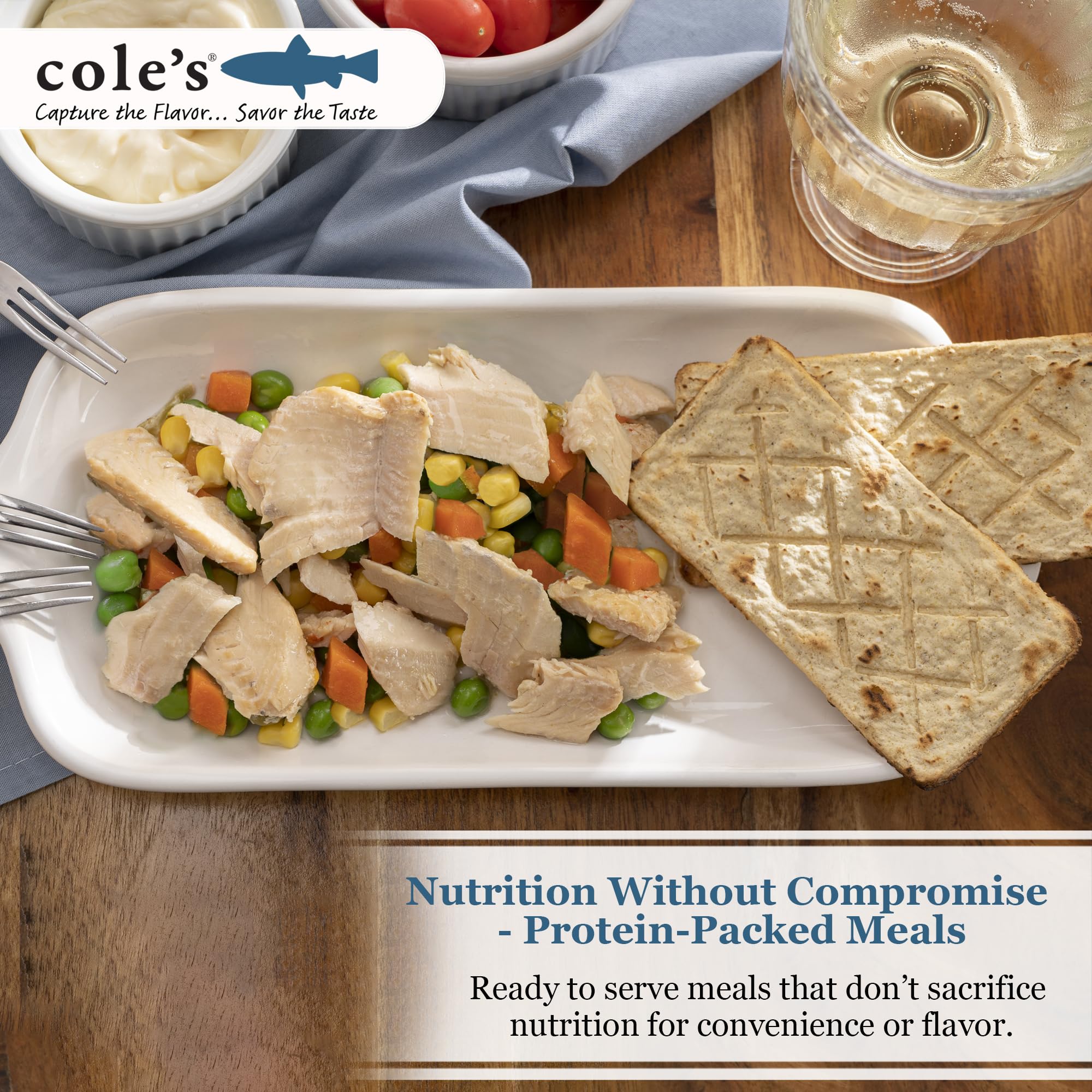 COLE'S Smoked Rainbow Trout Fillet with Vegetables - Ready to Eat Canned Fish (5.6 oz) | High Protein (18g) & Vitamin D | Hand-Packed | Perfect for Camping, Hiking & Quick Healthy Meals