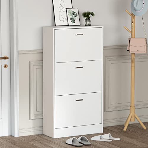 White 3-drawer