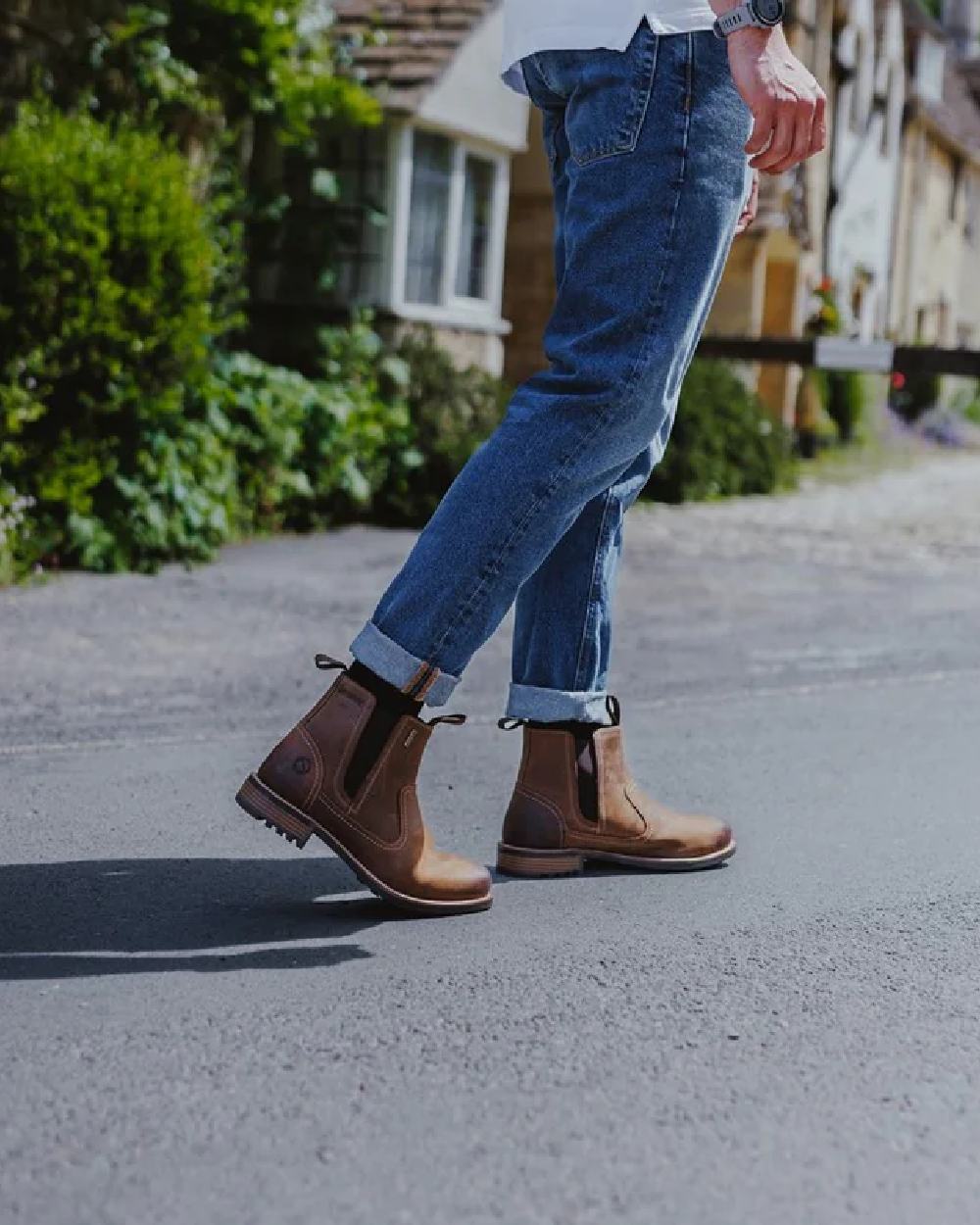 Cotswold Worcester Chelsea Boots for Men - Waterproof Leather Ankle Boots with Elastic Side Gussets - Perfect for Casual Wear, Office & Outdoor Activities