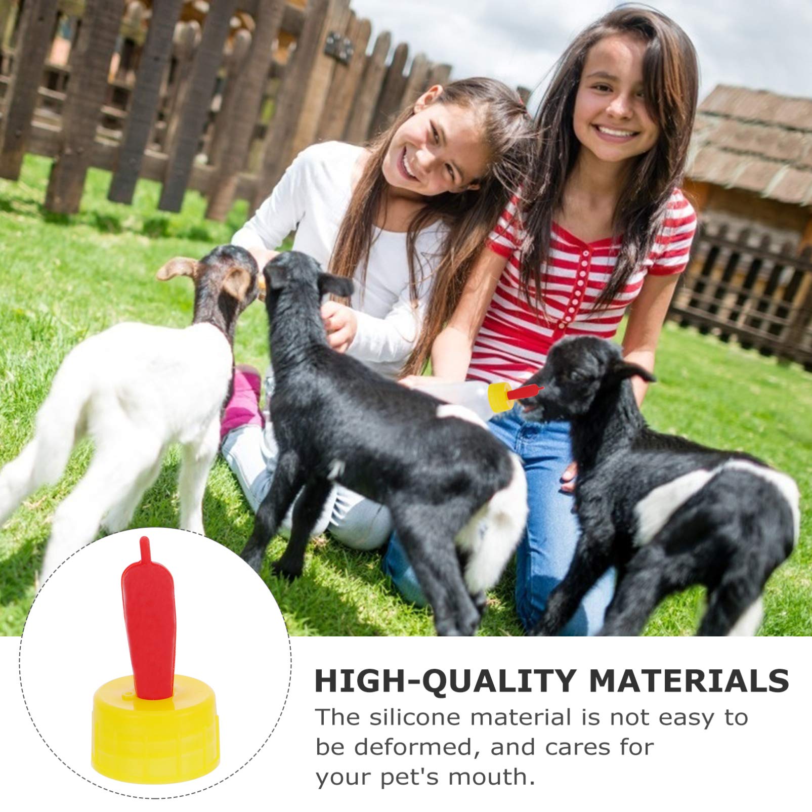 Balacoo 8-Pack Goat Pacifier Lamb Milk Feeder for Pets - Durable Pet Feeding Bottle for Dogs, Puppies, and Small Animals - Ideal for Newborn Pets, Farm Animals, and Pet Care at Home