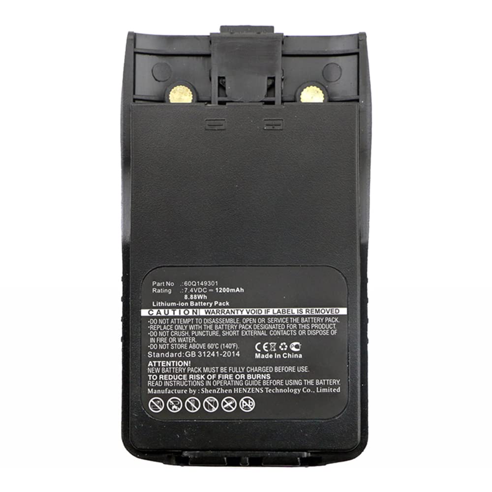 Synergy Digital 2-Way Radio Battery - High Capacity 1200mAh Li-ion 7.4V Replacement Battery for Linton LT-6200 & Motorola Walkie Talkies - Perfect for Outdoor Adventures, Construction Sites & Emergency Communication