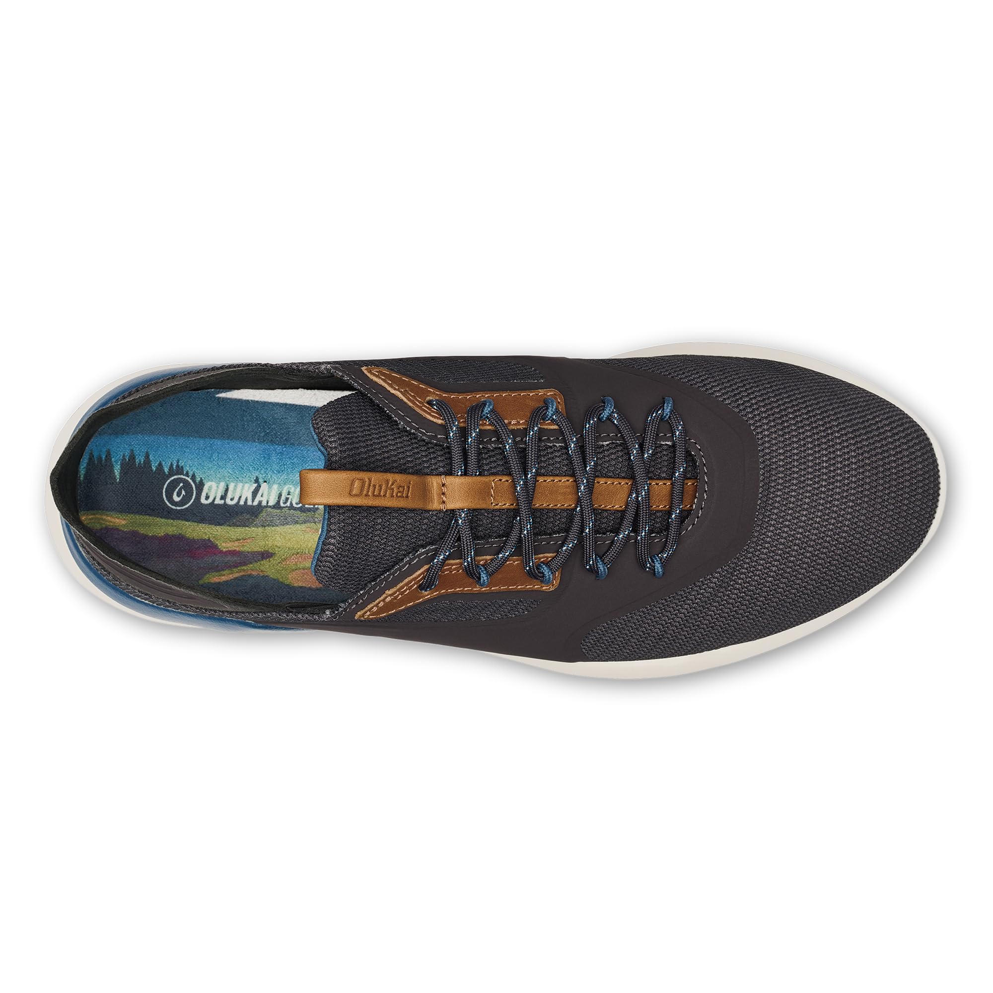 OLUKAI Ka'anapali Men's Spikeless Golf Shoes - Waterproof & Stain-Resistant Mesh, Lightweight Comfort Footbed for All-Day Wear | Perfect for Golfing, Walking & Casual Outings