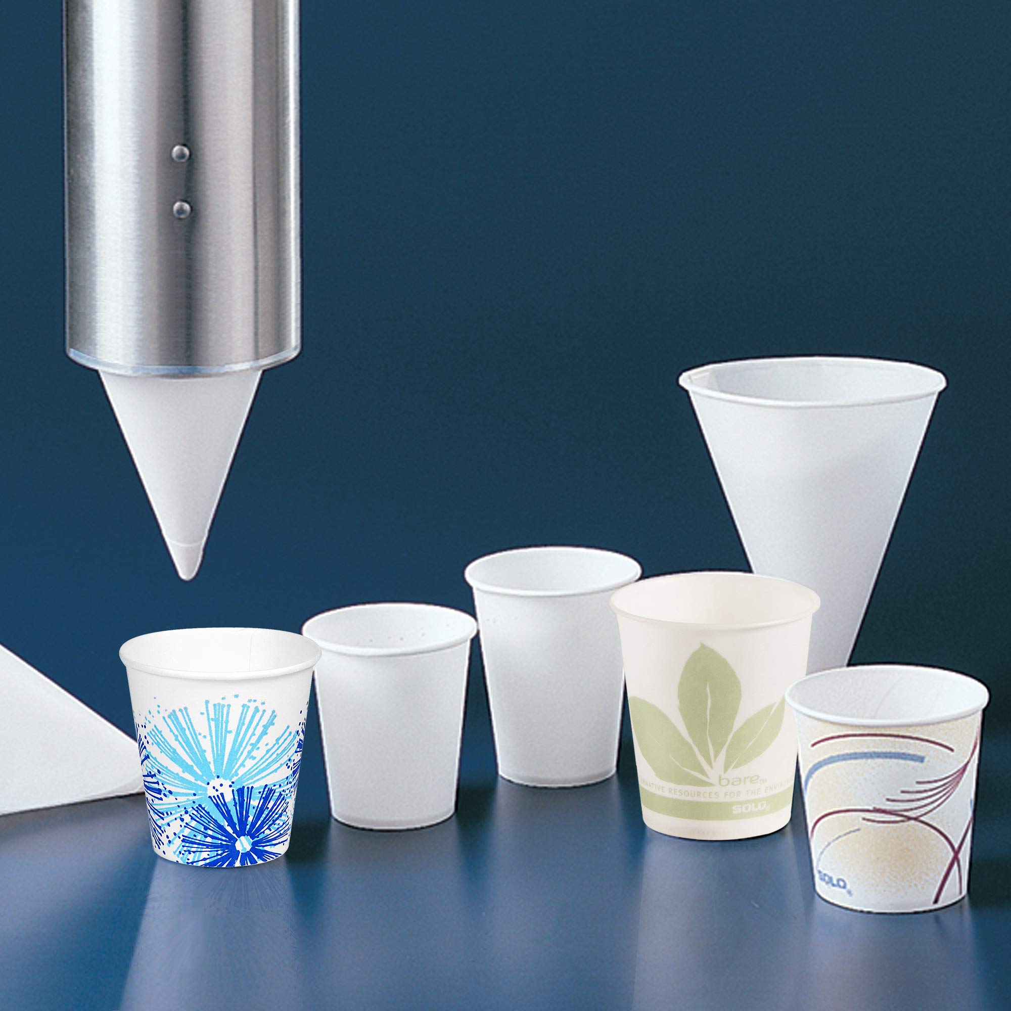 SOLO 6SRX-2050 Eco-Friendly Paper Funnel Cup, 6 oz Medical Specialty Disposable Cup, 4