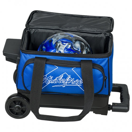 KR Strikeforce Hybrid Single Royal Bowling Ball Roller Bag - Durable Bowling Accessory for Men & Women - Perfect for League Play, Tournaments & Practice Sessions