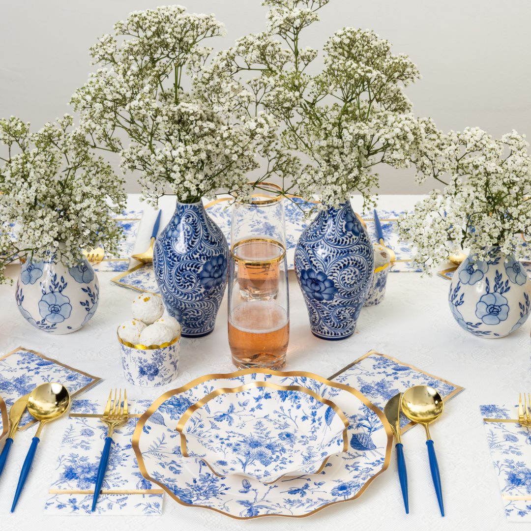 Elegant Timeless Table Setting - Premium Dinnerware Set for Formal & Casual Dining - Perfect for Weddings, Holidays & Everyday Use