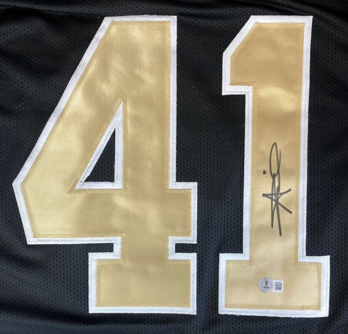 Authentic Alvin Kamara New Orleans Saints Signed Black Football Jersey - Limited Edition #2 BAS - Perfect for NFL Fans, Collectors, and Game Day Memorabilia