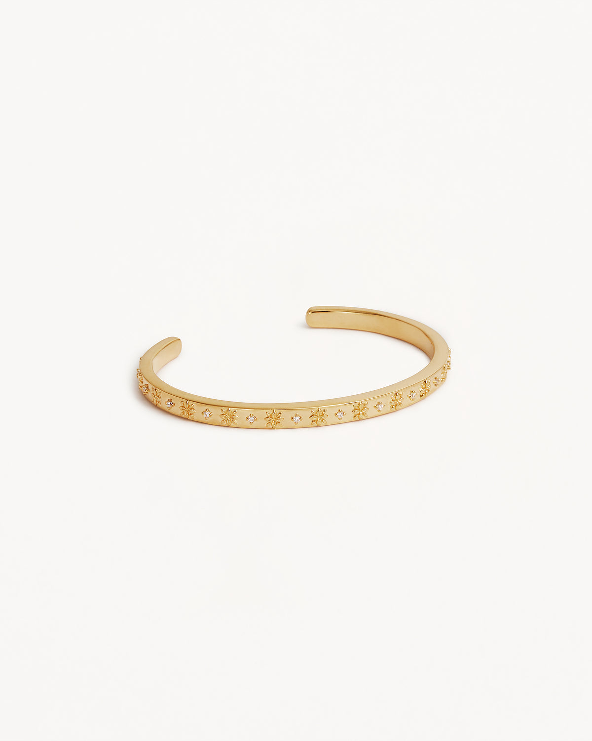 18K Gold Vermeil Endless Grace Cuff Bracelet - Elegant Stackable Bangle for Women, Perfect for Weddings, Parties & Everyday Wear