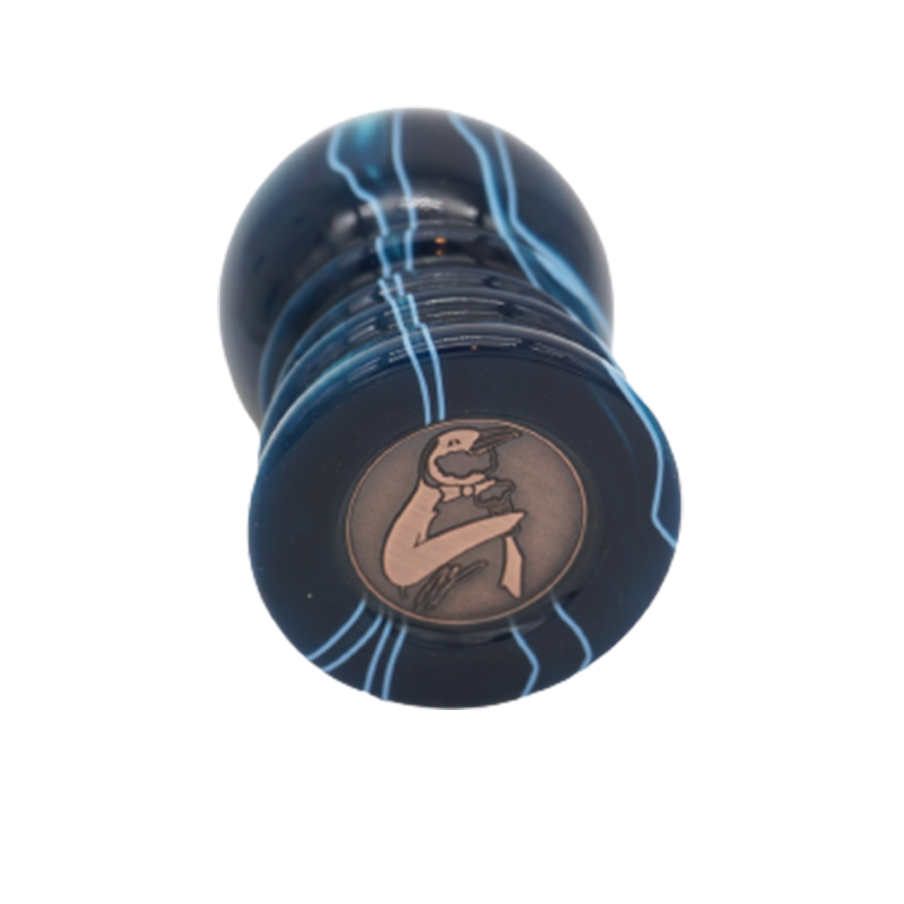 Premium Ocean Waves Handcrafted Shaving Brush Handle - Fits 24mm & 26mm Knots - Perfect for Wet Shaving & Grooming Gifts - Luxury Bathroom Accessory for Men
