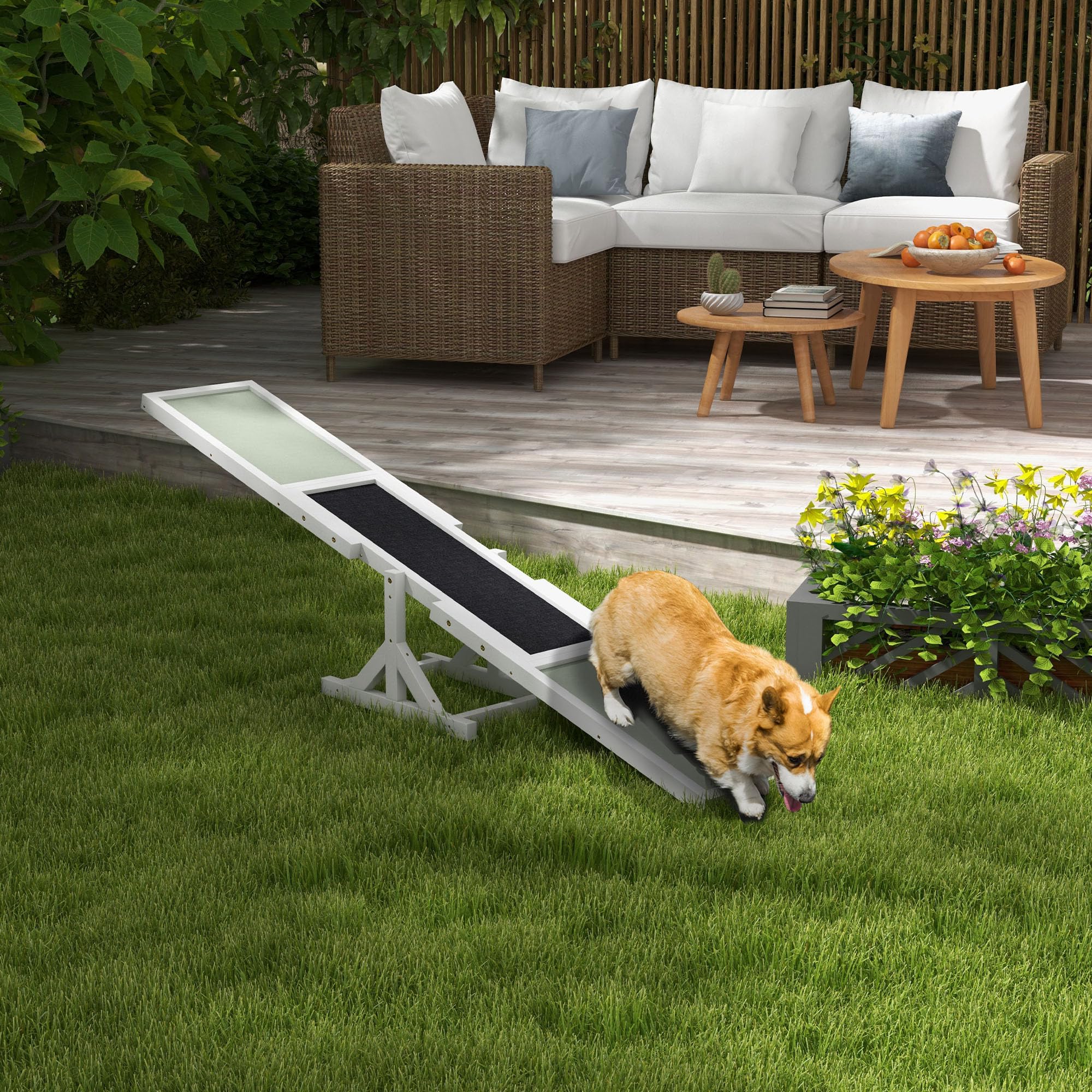 Durable Wooden Dog Seesaw for Training & Exercise - 71