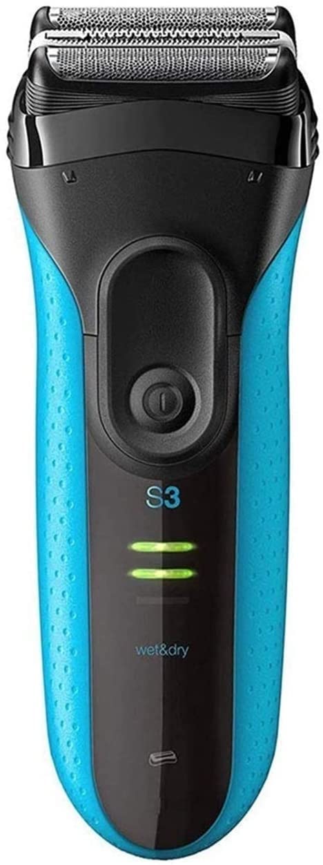 Premium Electric Razor for Men - Rechargeable Foil Shaver with Precision Trimmer, Wet/Dry Use, Cordless Shaving (Blue) - Perfect for Travel, Home & Office Grooming