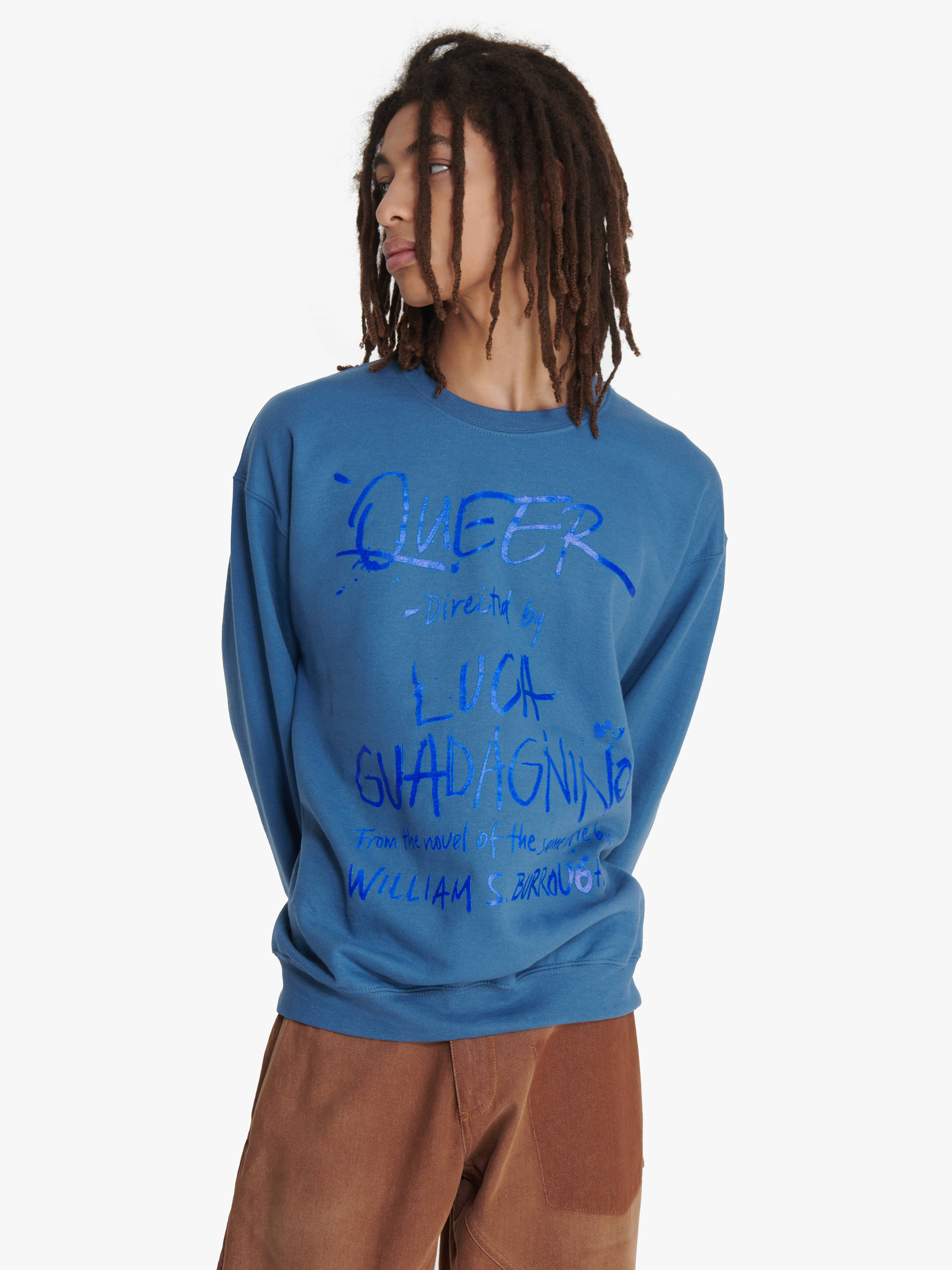 JW ANDERSON X QUEER Sweatshirt with Bold Text Print - Unisex Streetwear Hoodie for Casual Outfits & LGBTQ+ Pride Events