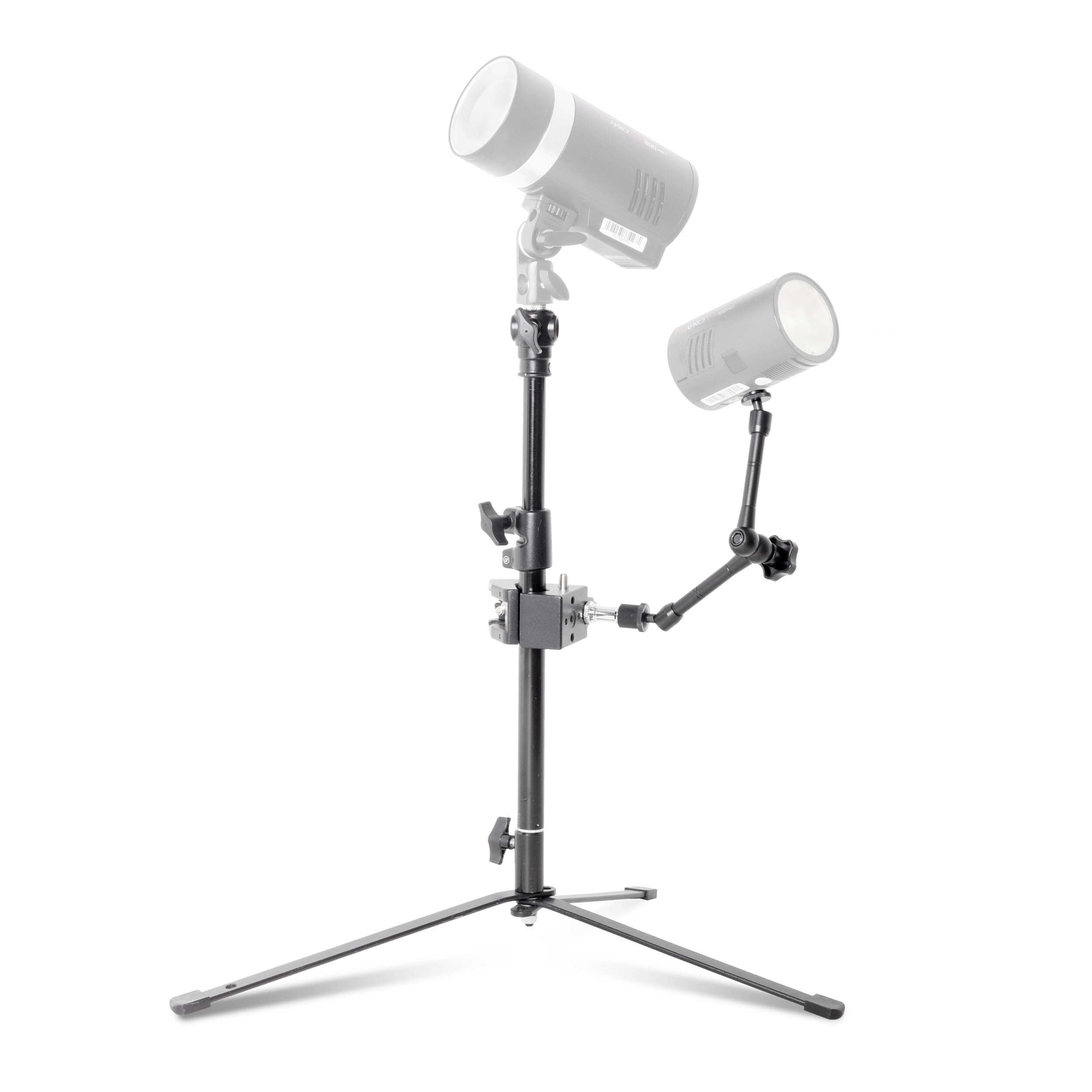 Magic Arm Kit with LSA 03 Clamp & Floor Stand - Professional Camera Mounting System for Photography, Videography, and Studio Lighting Setup