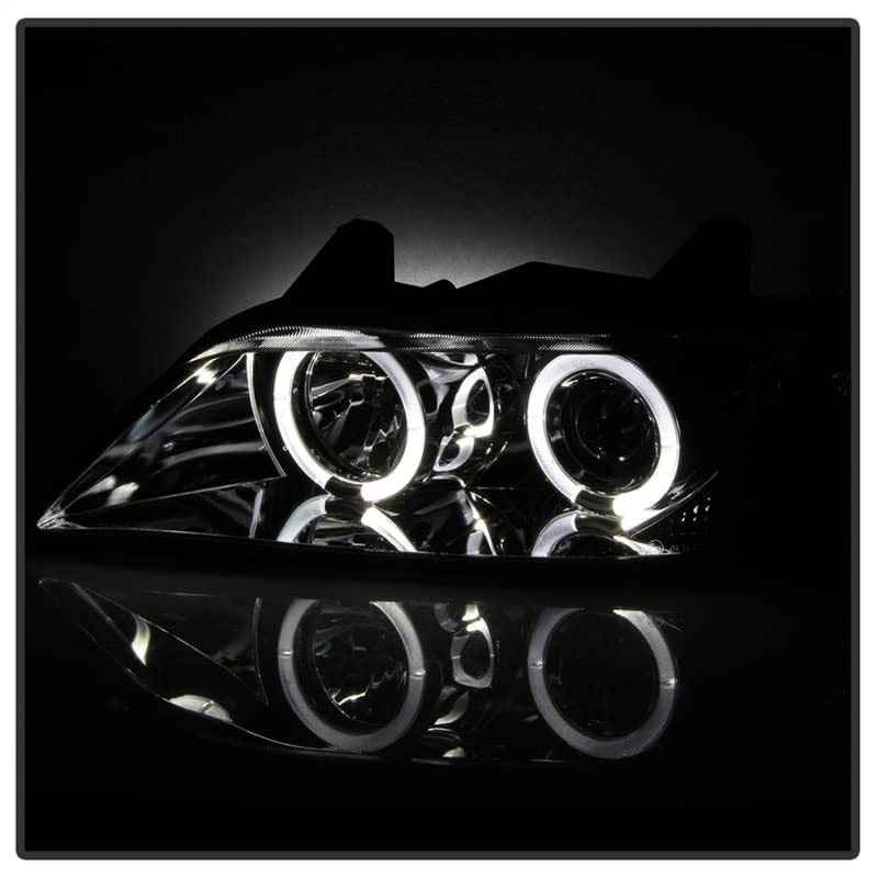 Spyder Auto 5009098 LED Halo Projector Headlights - Chrome/Clear - High Performance Car Lighting for Night Driving & Off-Road Adventures