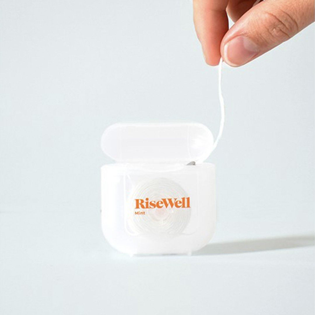Dental Floss Picks with Scrubby Bristles - Mint Flavored, 100 Count - Perfect for Travel, Home & Office Oral Care