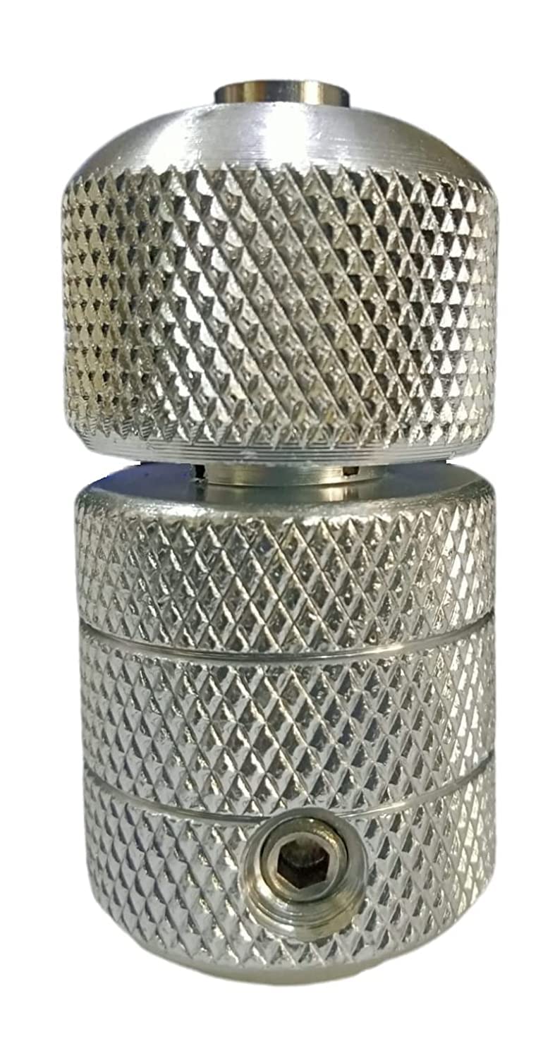 ITT Aluminum Alloy Tattoo Grip Handle - 25mm Silver Auto Lock Grip for Professional Tattoo Artists | Perfect for Tattoo Machines & Rotary Pens | Durable & Ergonomic Design