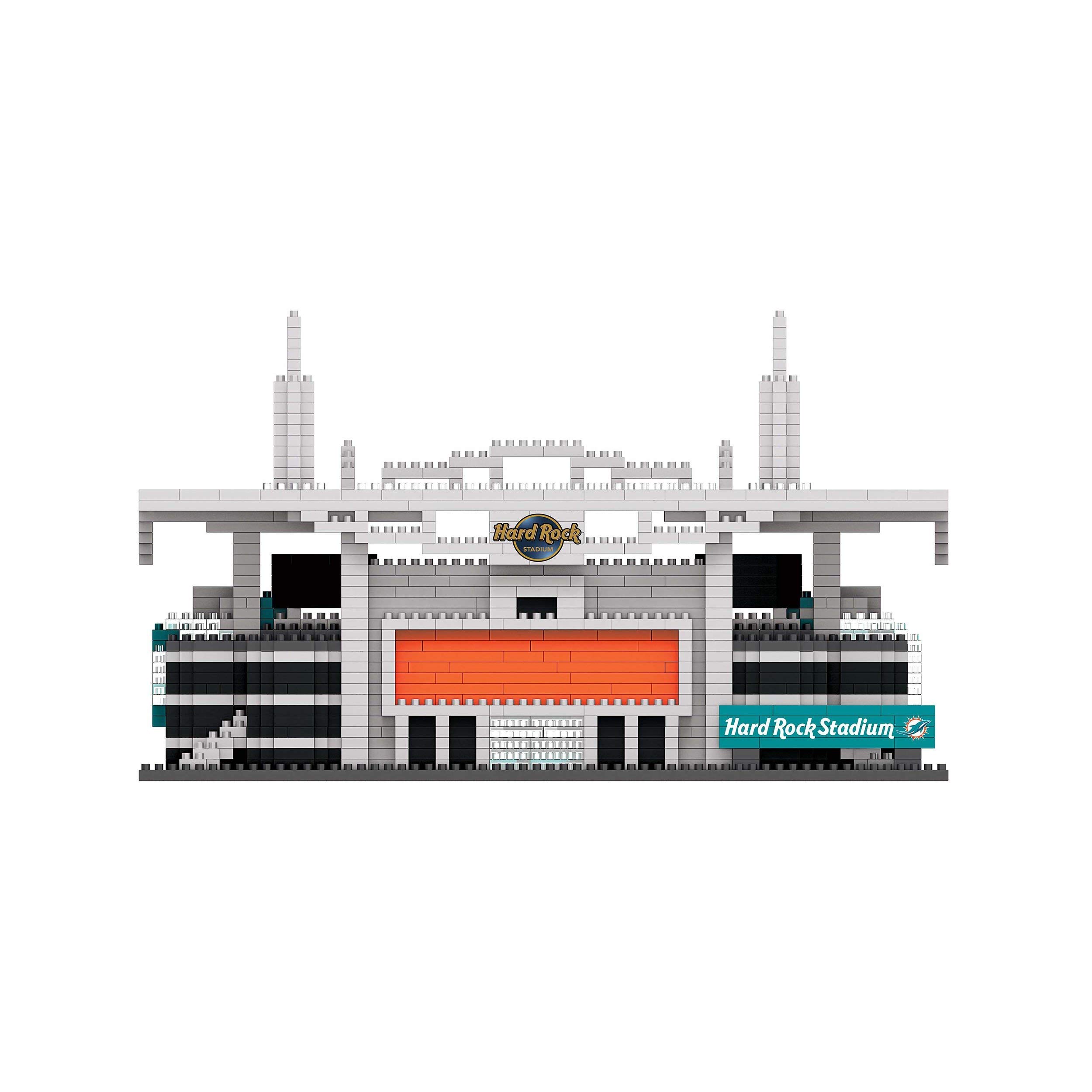 FOCO NFL 3D BRXLZ Stadium Building Blocks Set - Official Licensed Team Building Toy for Adults & Kids - Perfect for Sports Fans, Collectors & STEM Learning Activities