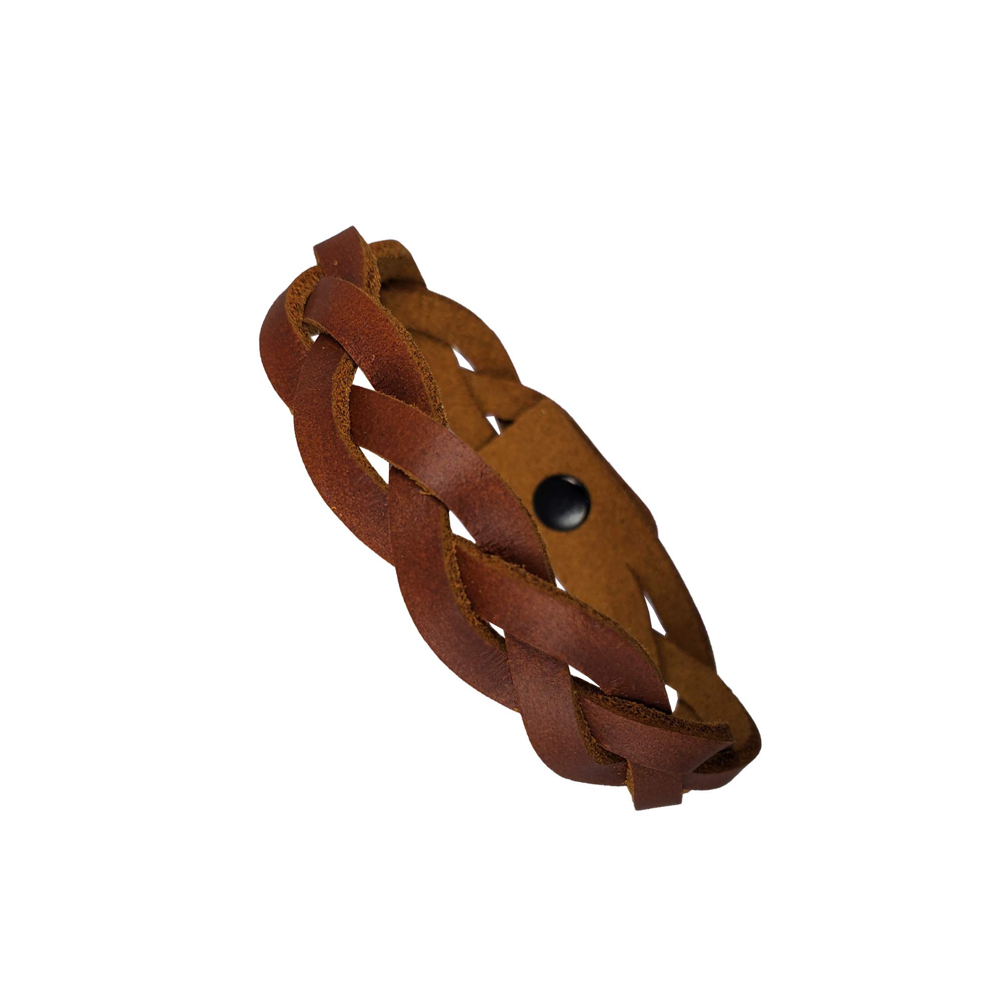 Pitka Leather 8-Pack DIY Braided Leather Bracelets Kit - Handmade in USA - Brown Leather Bracelets for Men & Women - Perfect for Gifts, Parties, and Boho Fashion Accessories