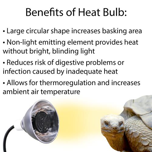 75W Reptile Heating Lamp & Heat Emitter Set - Perfect for Terrariums, Snake Tanks & Lizard Habitats