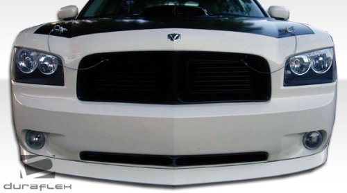 Duraflex Daytona Style Front Lip Spoiler for 2006-2010 Dodge Charger - 1PC ABS Plastic Body Kit - Enhance Aerodynamics & Sporty Look for Street Racing & Car Shows