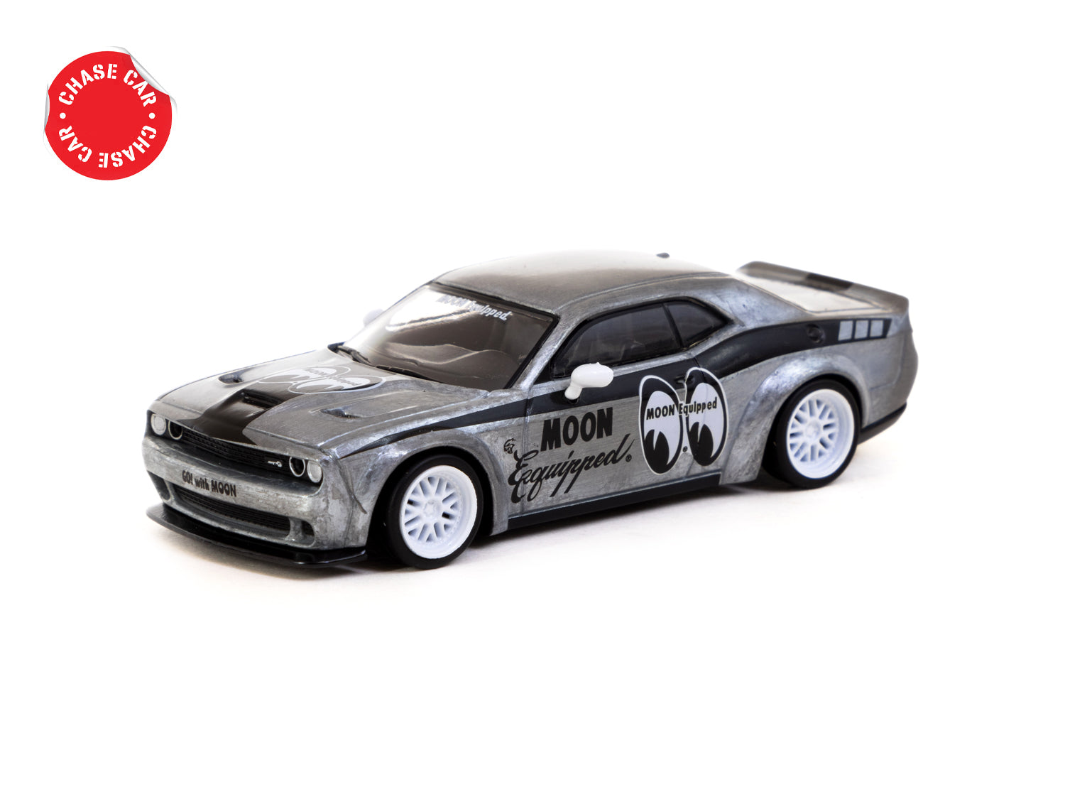 Tarmac Works 1/64 LB WORKS Dodge Challenger SRT Hellcat MOON Equipped Special Edition Diecast Model Car - Collectible Toy for Car Enthusiasts & Perfect Gift for Racing Fans