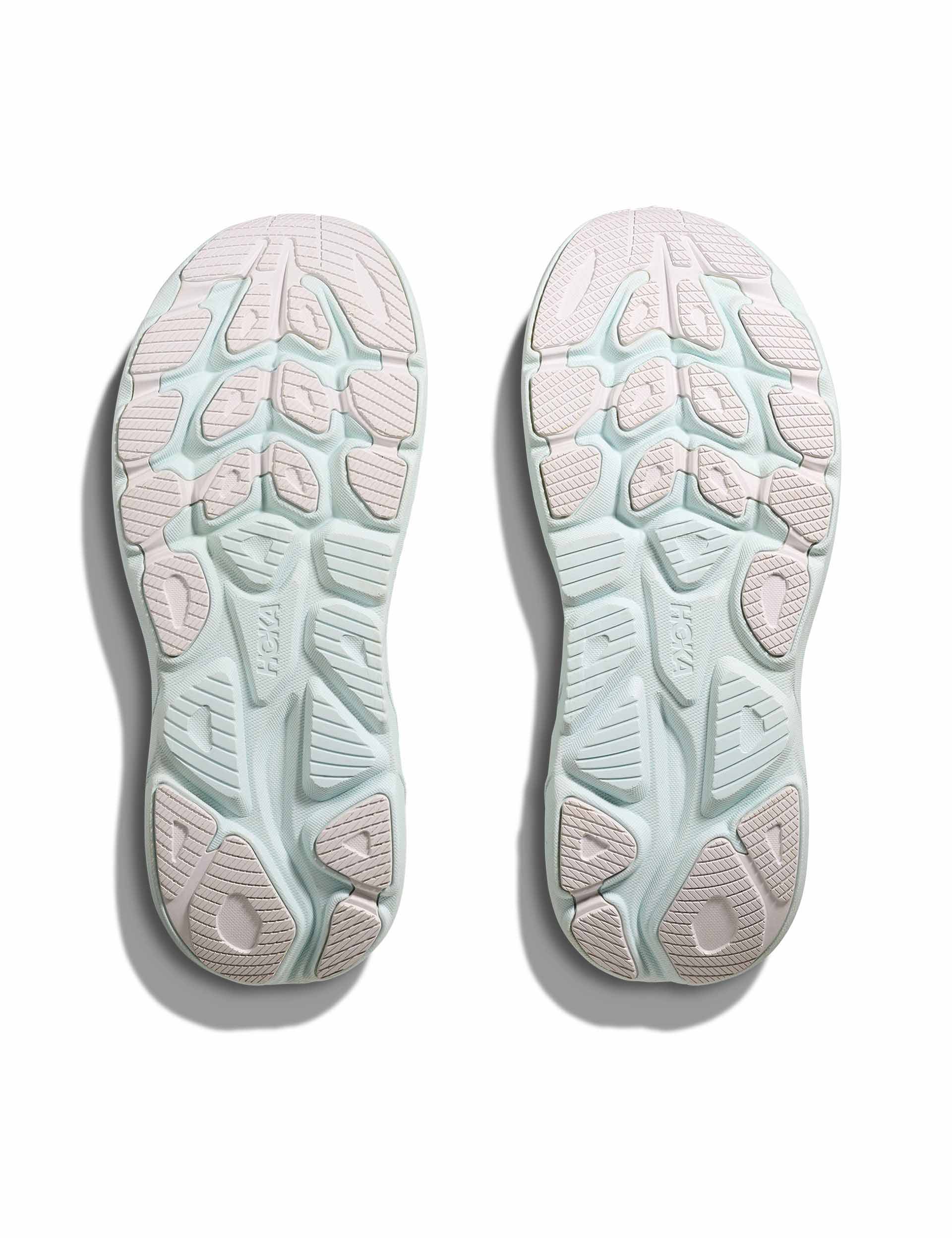 Hoka Clifton 10 Running Shoes for Men & Women - White/Cielo Blue - Lightweight Cushioned Sneakers for Jogging, Walking & Everyday Wear
