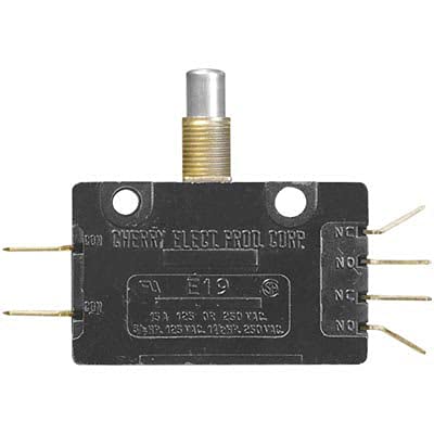 6-Pack Black Push Button Switch 0E19-00M0 (40007000099) - Perfect for Automotive, Industrial Control Panels & DIY Electronics Projects