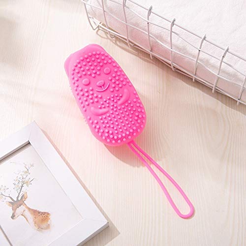RD MALL Silicone Bubble Bath Brush - Double-Sided Massage Brush for Scalp & Back, Exfoliating Skin Clean Shower Brush with Soft Bristles - Perfect for Relaxing Bath, Spa & Body Care Routine