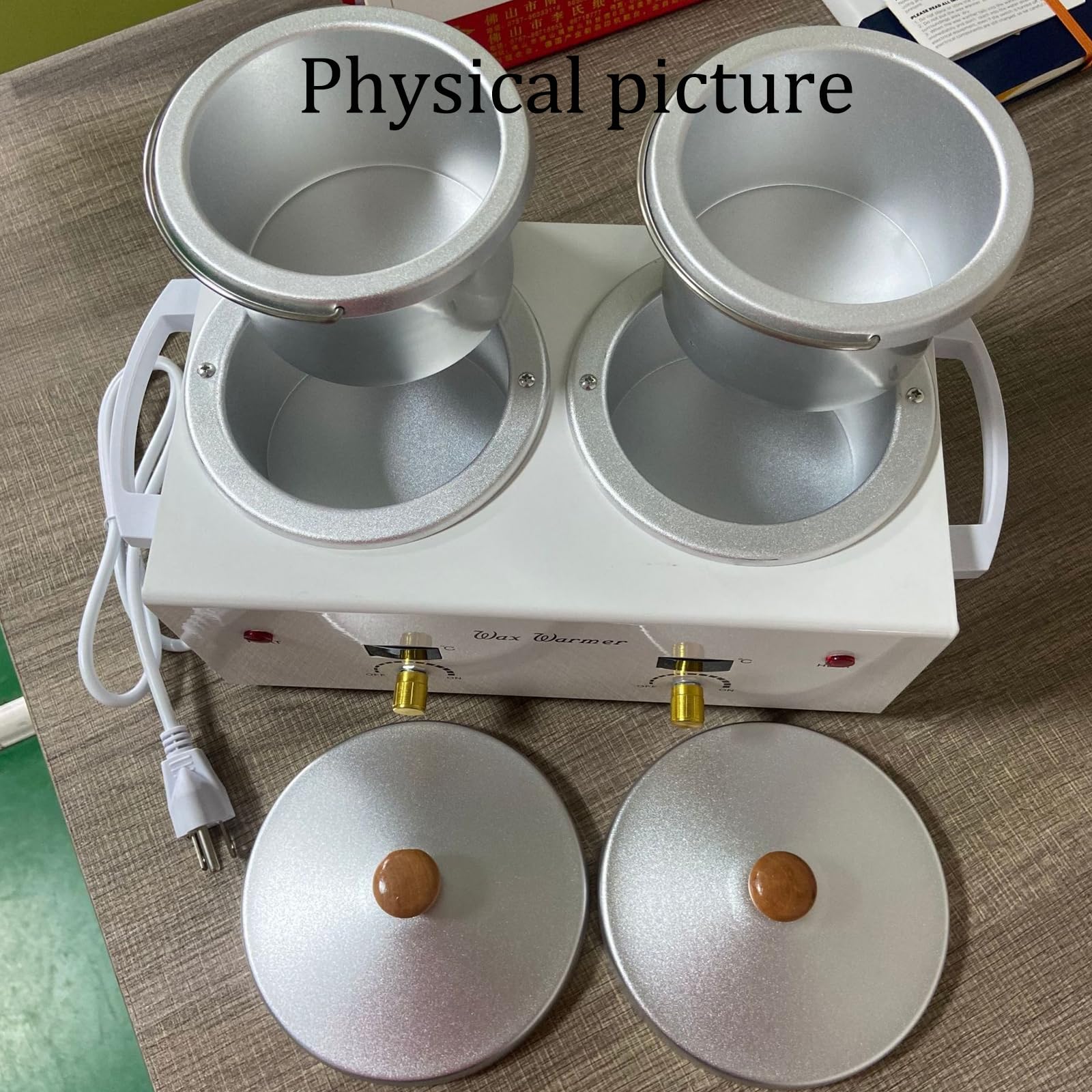 Portable Electric Wax Warmer with 800ml Non-Stick Pot & Digital Temperature Display - Perfect for Melting Wax Beans, Blocks & Soft Wax - Ideal for Home Spa, Candle Making & Hair Removal