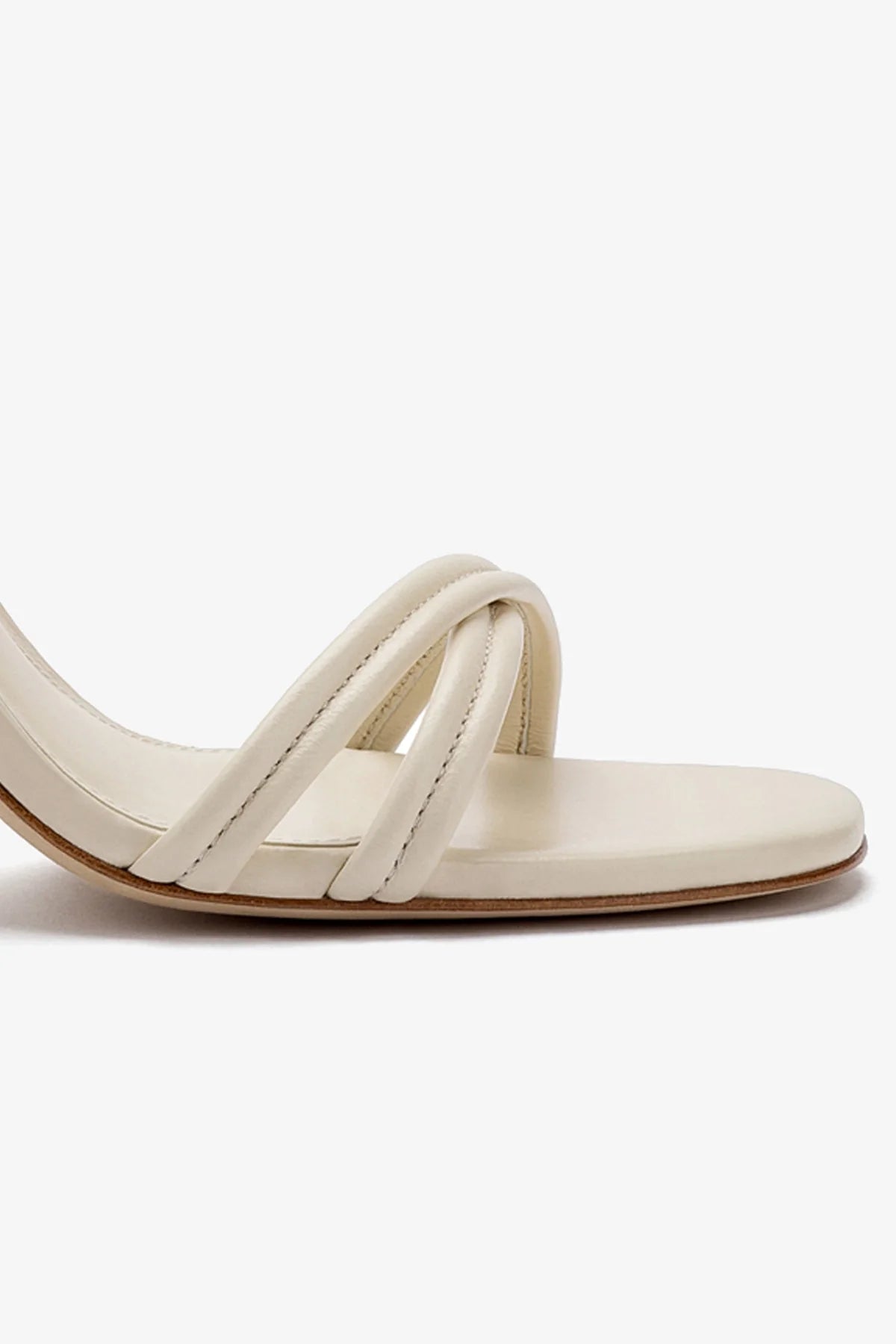 Annie Women's Ivory Leather Sandals - Comfortable & Stylish Casual Footwear for Summer, Beach, and Everyday Wear