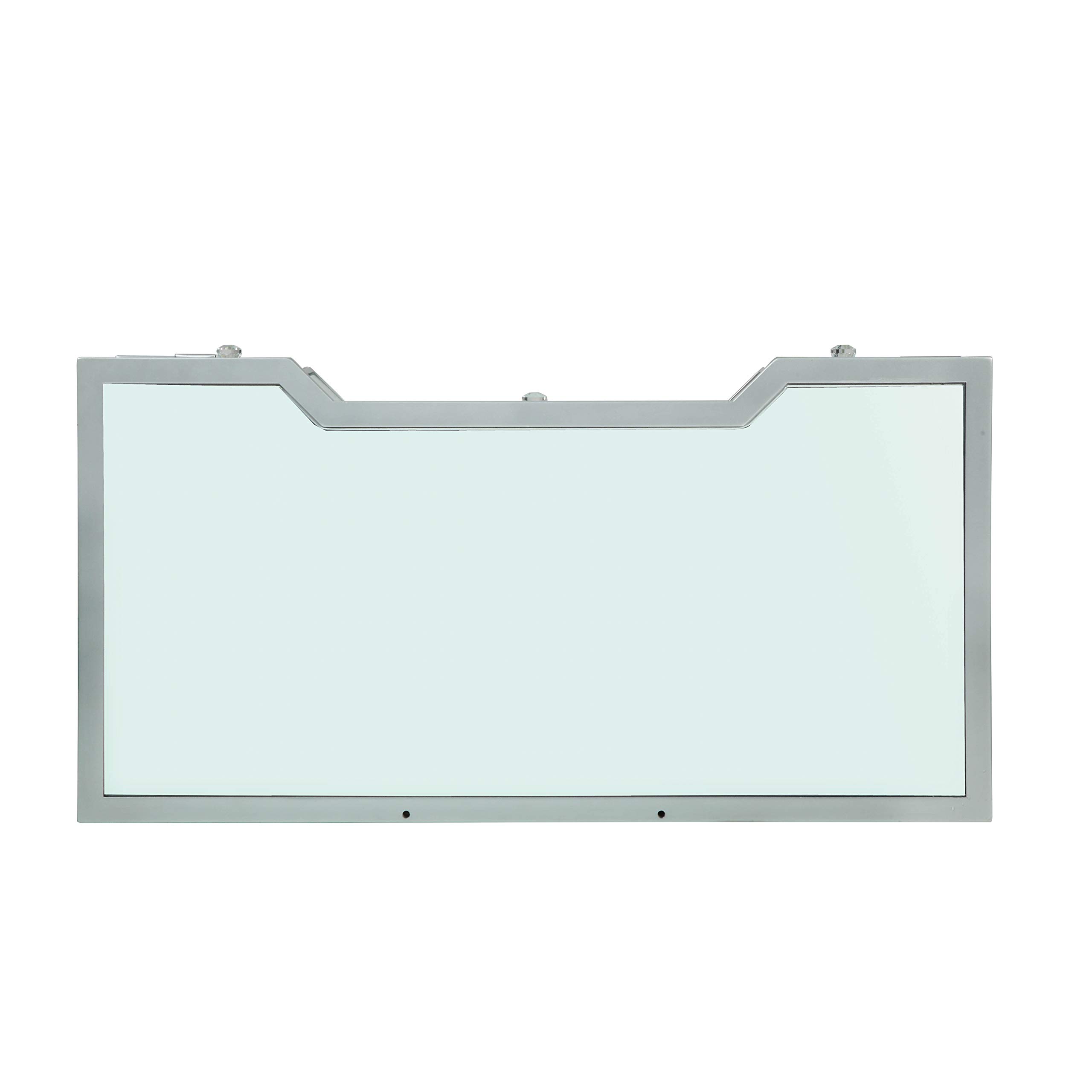 HOMES: Inside + Out Rovaniemi Vanity Set with Mirror, White - Modern Bathroom Vanity for Small Spaces, Perfect for Makeup & Skincare Organization