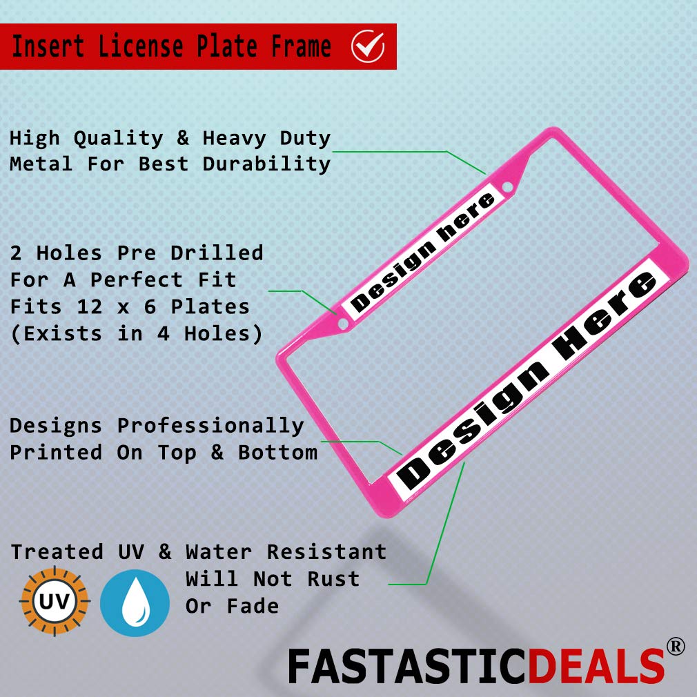 Premium Metal Insert License Plate Frame - No Place Like 127.0.0.1 Geek Car Accessory | Weatherproof, Hot Pink, 2-Hole Design | Perfect for Tech Lovers & Programmers | Durable Car Decoration for Everyday Use