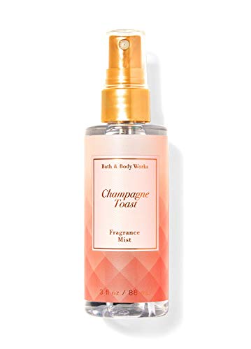 Bath & Body Works Champagne Toast Travel Size Fine Fragrance Mist 3 fl oz - Lightweight Body Spray for Women, Fresh Floral Scent - Perfect for Travel, Gym Bag & Everyday Use (2020 Edition)