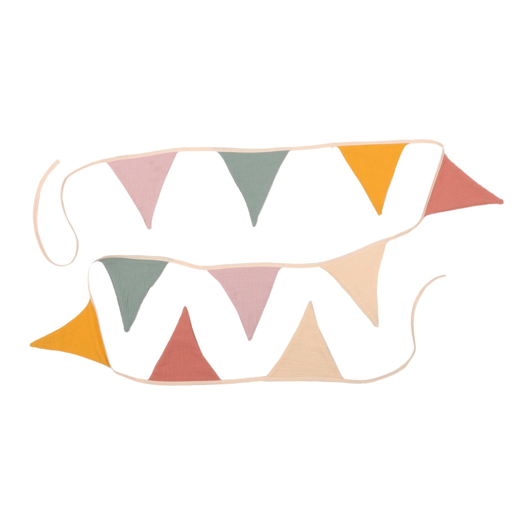 VILLFUL Cotton Triangle Bunting Flags - Colorful Party Decorations for Birthday, Graduation & Baby Shower | Perfect for Home, Carnival & Indoor/Outdoor Celebrations
