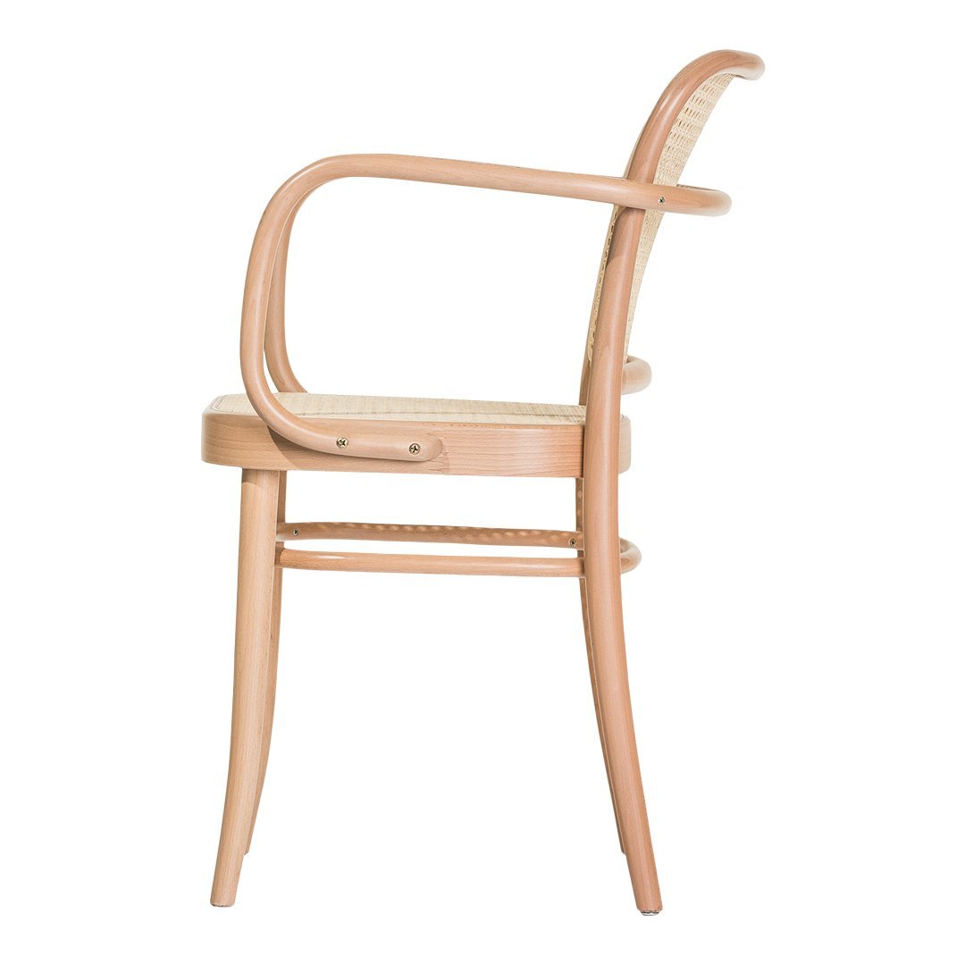 Modern Armchair 811 with Cane Weaving - Stylish and Comfortable Accent Chair for Living Room, Bedroom, or Office