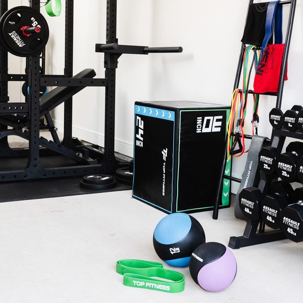 Premium 3-in-1 Soft Plyo Box for CrossFit, Home & Gym Workouts - Adjustable Soft Ballast Fitness Box for Jump Training, Step Ups & Strength Exercises