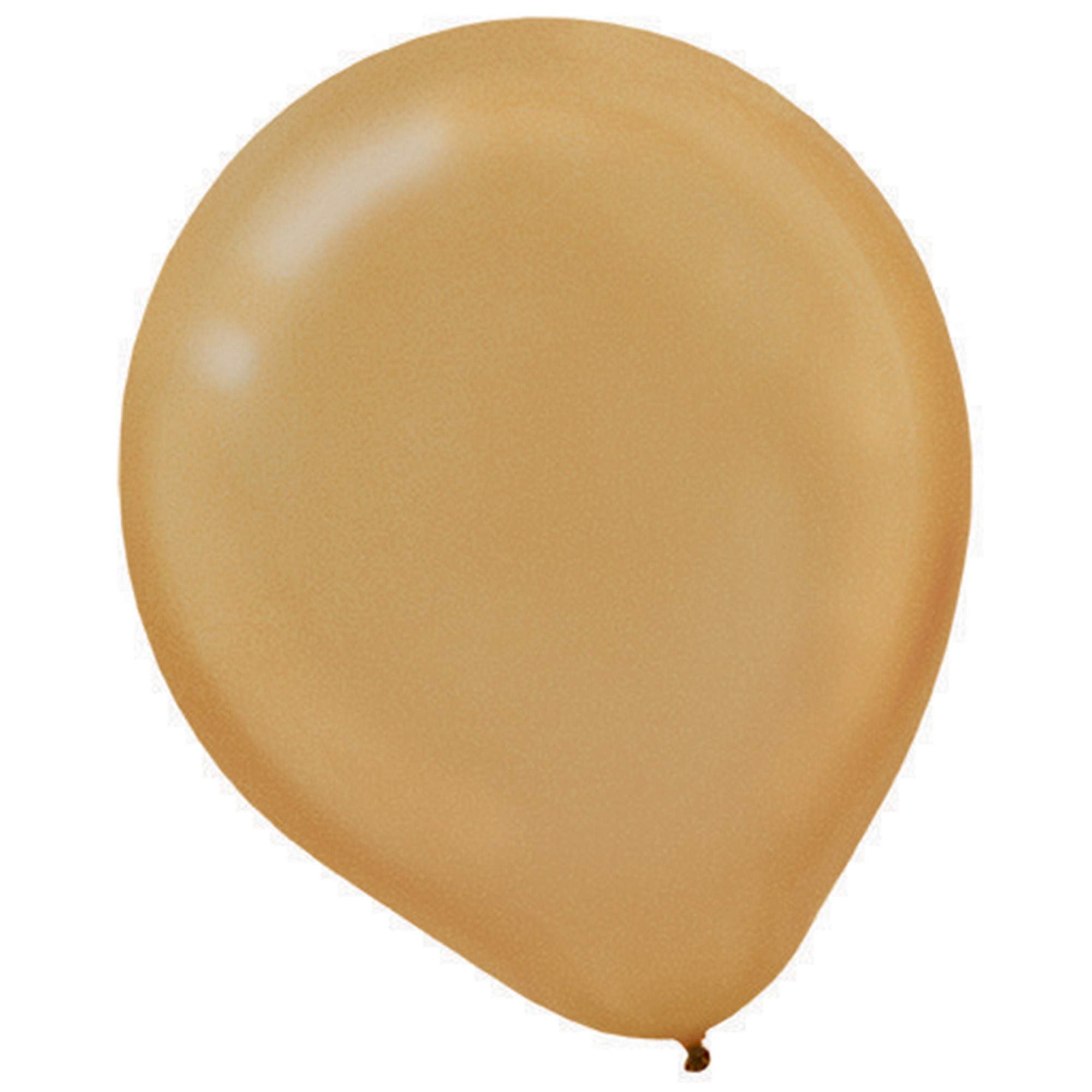 Premium Gold Pearlized Latex Balloons - 5 Inch Pack of 50 - Elegant & Durable Party Decorations for Birthdays, Weddings, Anniversaries & Special Events - Perfect for Ceiling Decor, Photo Backdrops & Balloon Arches