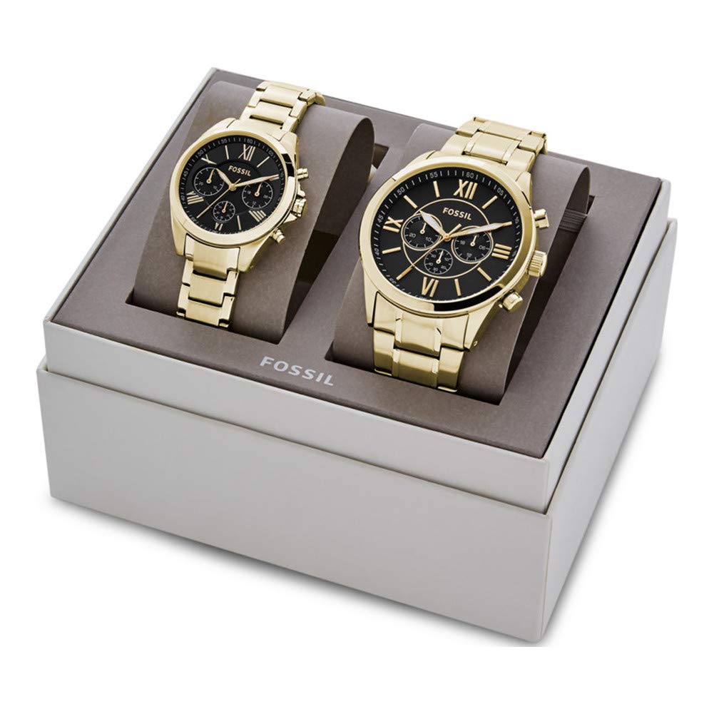 Fossil BQ2400SET Modern Courier Watch Gift Set for Men - Stylish Analog Quartz Watch with Leather Strap, Perfect for Casual Wear, Business & Gifting