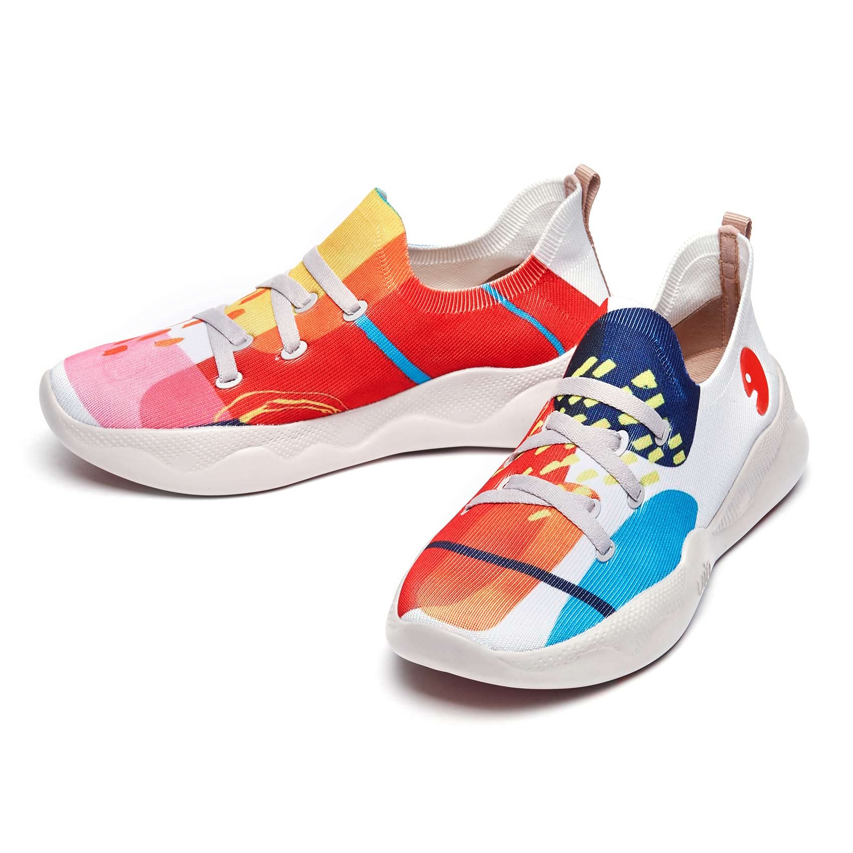 UIN Women's Fashion Sneakers - Lightweight Walking Shoes for Women, Slip On Casual Comfortable Athletic Shoes with Artistic Painting Design, Perfect for Travel, Workout & Daily Wear