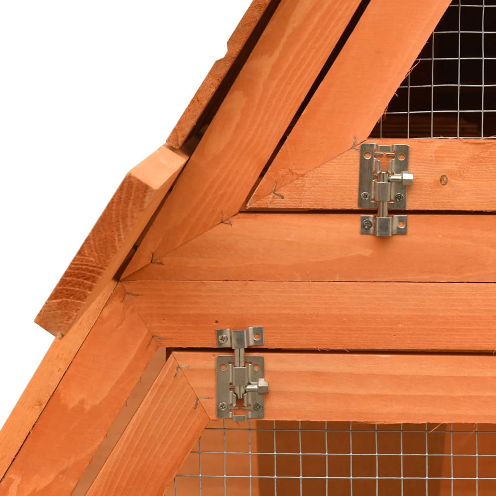 Premium Outdoor Rabbit Hutch with Pull-Out Tray & Ramp - 59.8