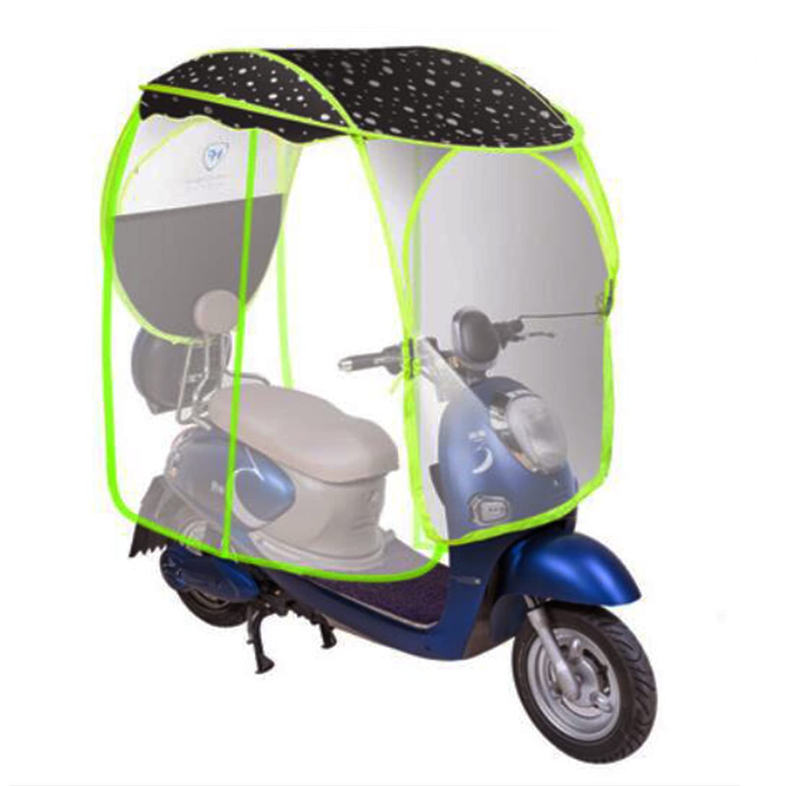 Universal Electric Motorcycle Sunshade & Rain Cover - Waterproof Canopy Awning for Scooters, Battery Cars & Motorcycles - Outdoor Sun Protection & Weatherproof Shelter for Commuting & Parking